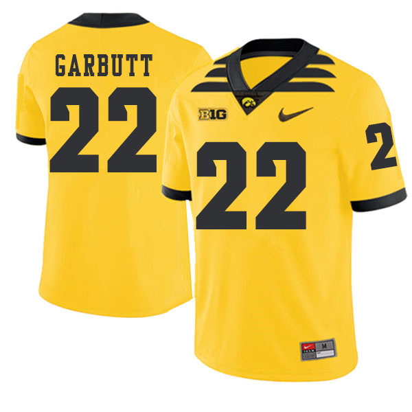 2019 Men #22 Angelo Garbutt Iowa Hawkeyes College Football Alternate Jerseys Sale-Gold